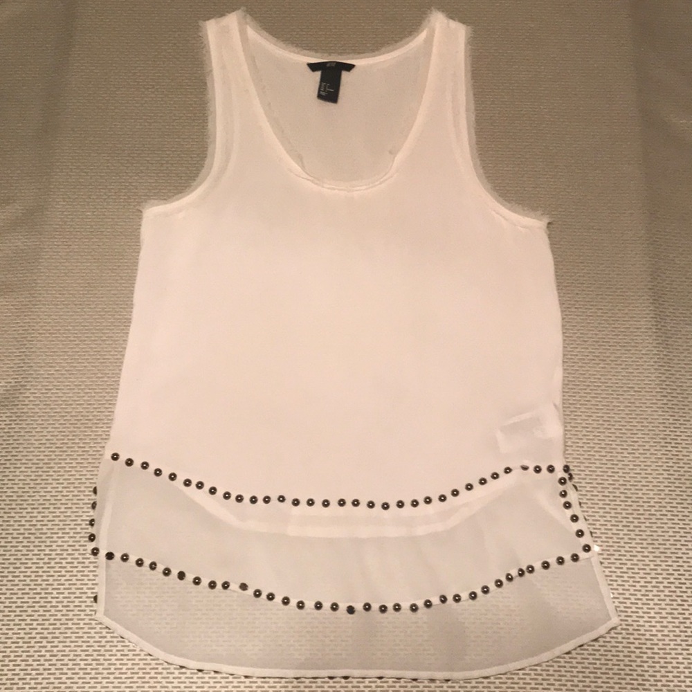 H&M Studded Hi-Lo Top - Excellent Condition
